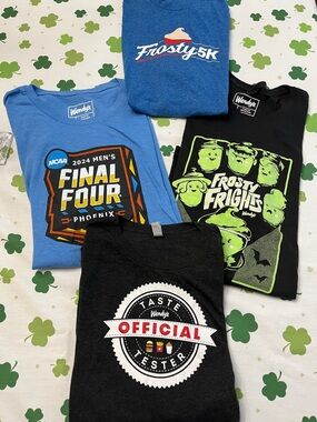 Variety of Official Wendy’s Short Sleeve Tees $5 each